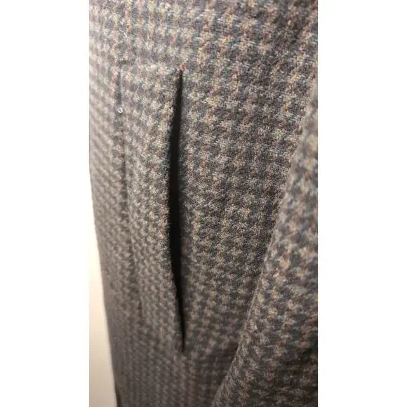 Zara Houndstooth Heritage Oversized Wool Blend Coat Blazer - Picture 5 of 12